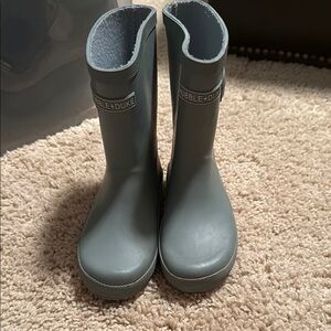 Hubble+Duke Kids Gray Rain Boots